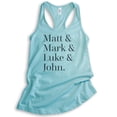 thumbnail image 1 of Matt, Mark, Luke, And John Disciples Tank Top, Ladies Racerback Tank, Christian Bible Religious Faith Tank, Cancun, Medium, 1 of 3
