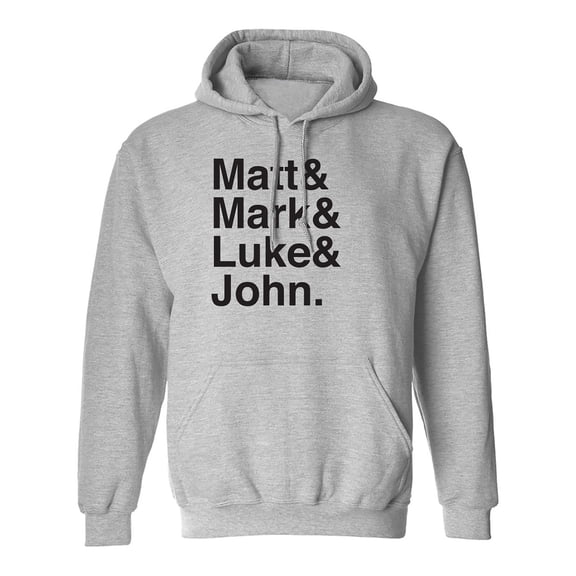 Matt & Mark & Luke & John Adult Hooded Sweatshirt
