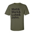 thumbnail image 1 of Matt & Mark & Luke & John Adult Short Sleeve T-shirt, 1 of 4