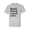 thumbnail image 1 of Matt & Mark & Luke & John Adult Short Sleeve T-shirt, 1 of 4