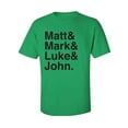 thumbnail image 1 of Matt & Mark & Luke & John Adult Short Sleeve T-shirt, 1 of 4