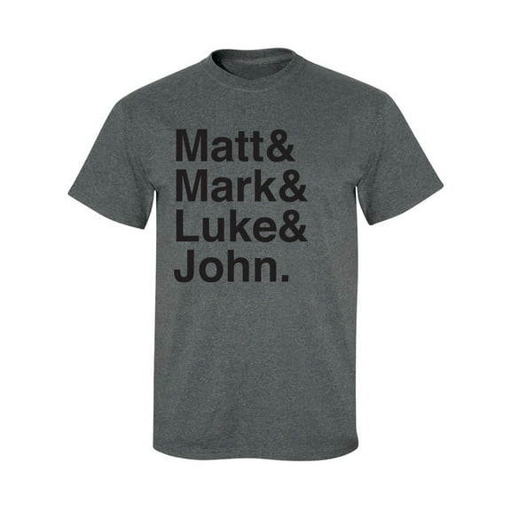 Matt & Mark & Luke & John Adult Short Sleeve T-shirt