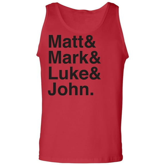 Matt & Mark & Luke & John Adult Tank Top