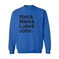 thumbnail image 1 of Matt & Mark & Luke & John Crewneck Sweatshirt, 1 of 3