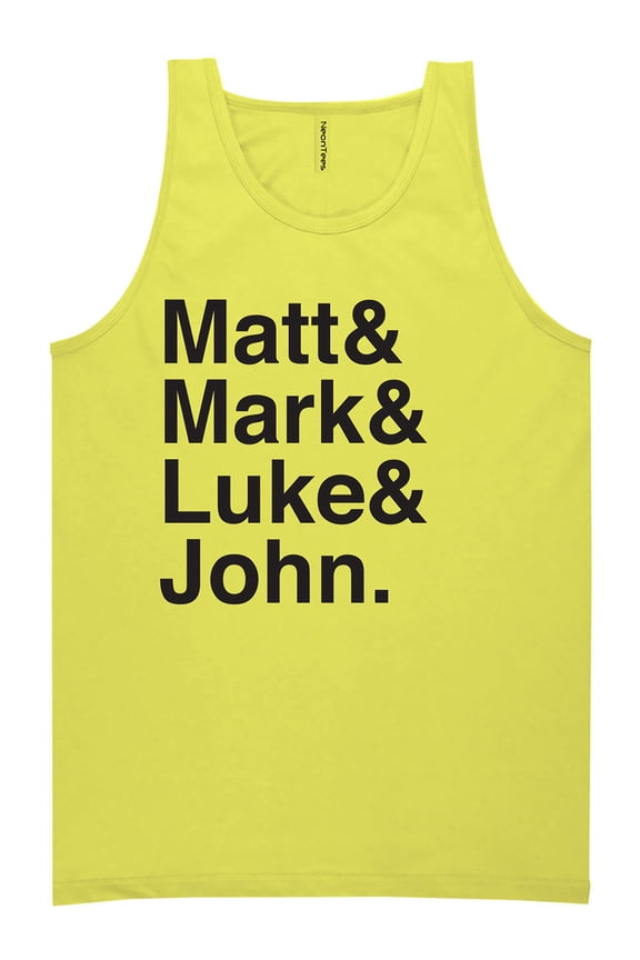 Matt & Mark & Luke & John Neon Tank Top