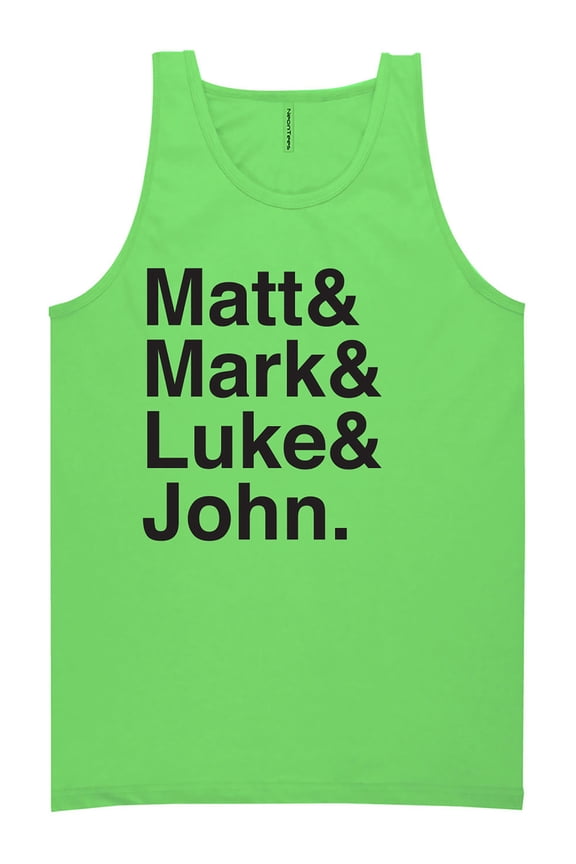 Matt & Mark & Luke & John Neon Tank Top