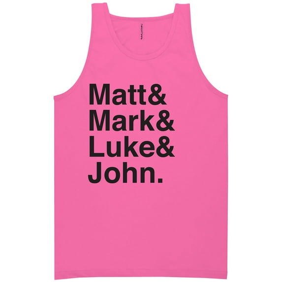 Matt & Mark & Luke & John Neon Tank Top