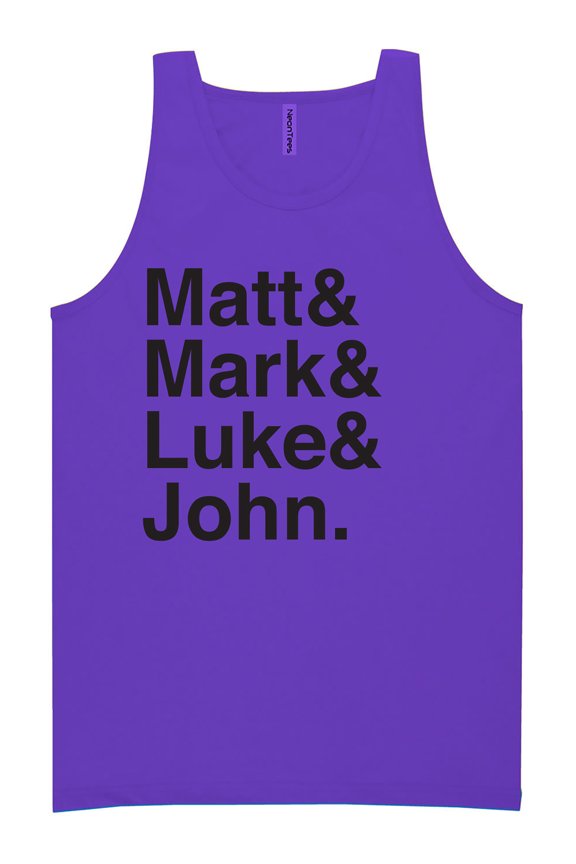 Matt & Mark & Luke & John Neon Tank Top