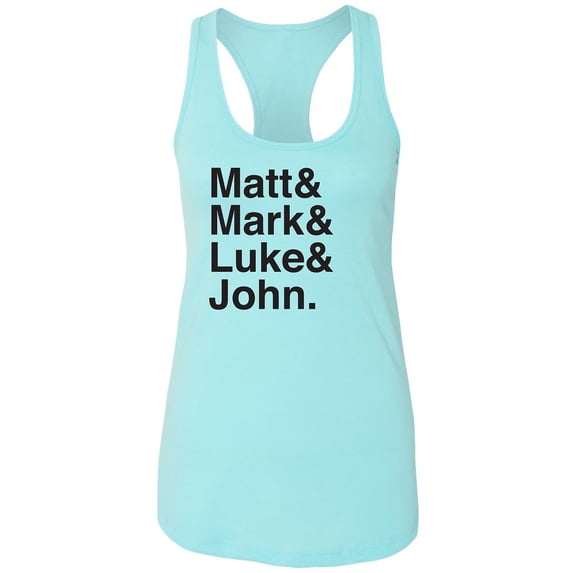 Matt & Mark & Luke & John Racerback Tank