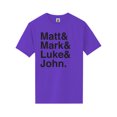 thumbnail image 1 of Matt & Mark & Luke & John Short Sleeve Neon T-Shirt, 1 of 1