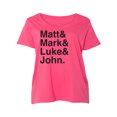 thumbnail image 1 of Matt & Mark & Luke & John Womens Plus Size Scoopneck Tee, 1 of 1