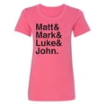 thumbnail image 1 of Matt & Mark & Luke & John Womens crewneck tee, 1 of 2