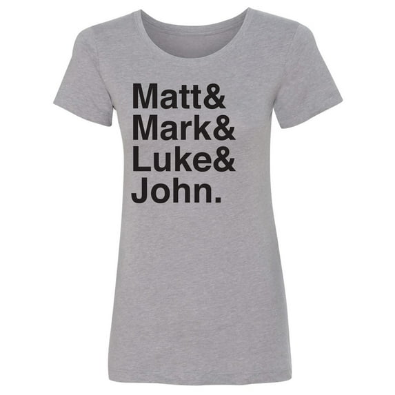 Matt & Mark & Luke & John Womens crewneck tee
