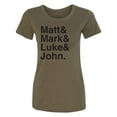 thumbnail image 1 of Matt & Mark & Luke & John Womens crewneck tee, 1 of 2