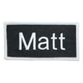 thumbnail image 1 of Matt Name Tag Patch Uniform ID Work Shirt Badge Embroidered Iron On Applique, 1 of 1