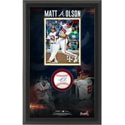 Matt Olson Atlanta Braves Autographed Baseball Shadow Box