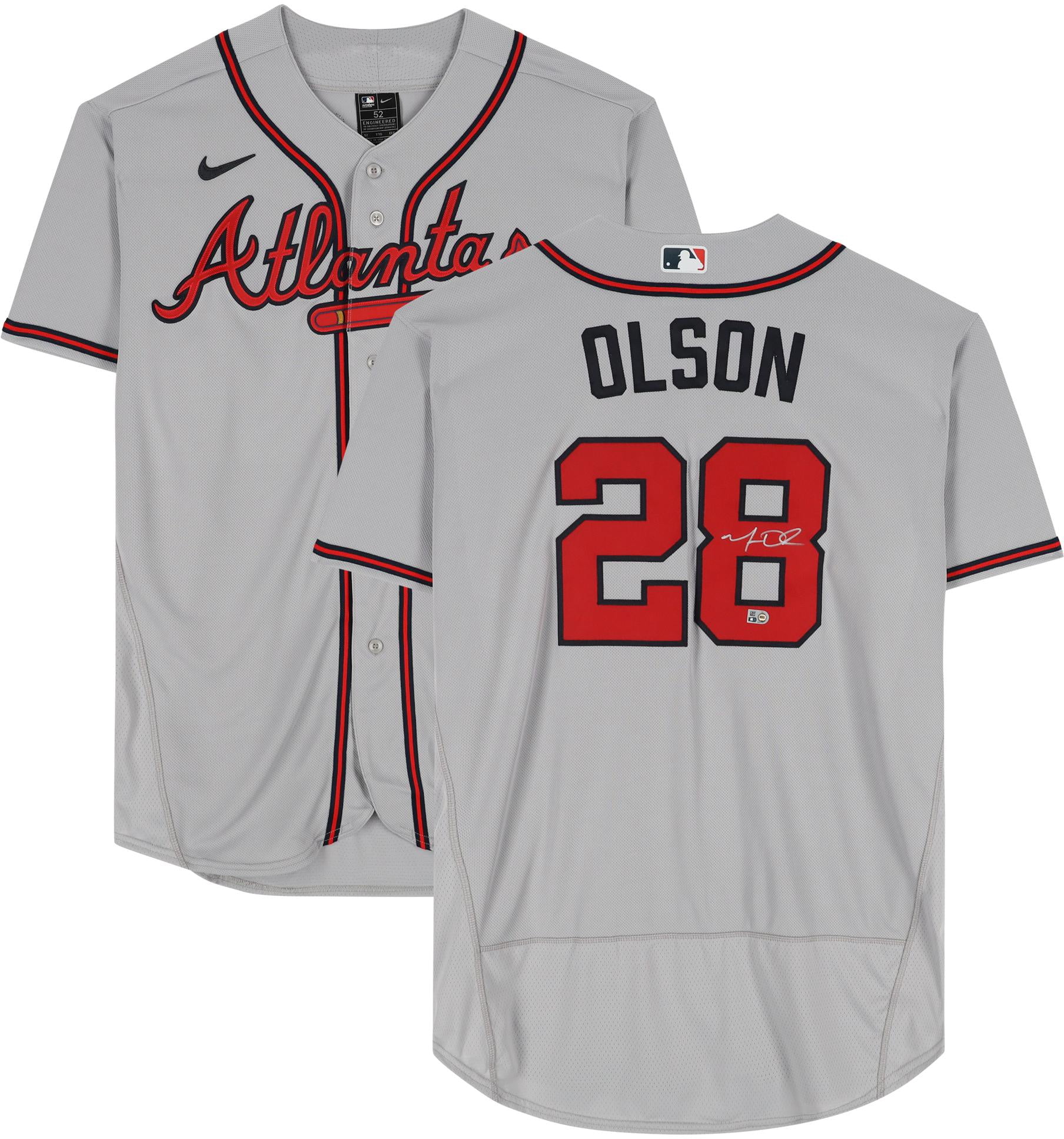 Matt Olson Atlanta Braves Autographed Gray Authentic Jersey - Fanatics Authentic Certified