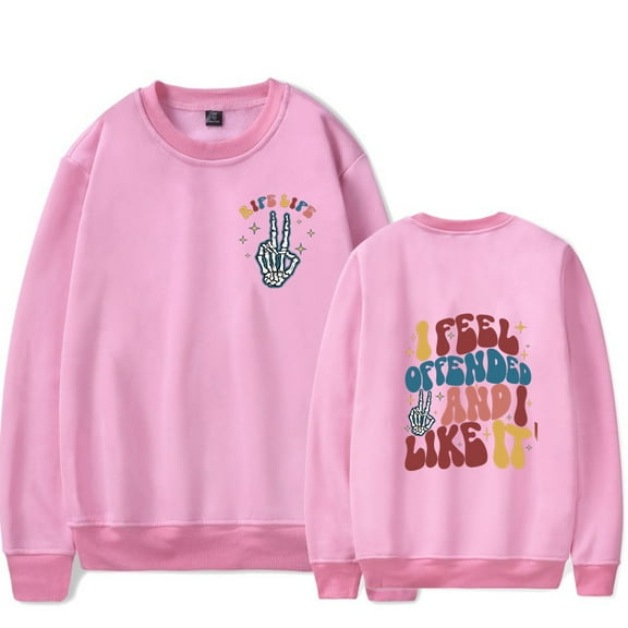 Matt Rife Crew Neck Sweatshirt I feel offended Andi Like It Popular Graphic Print Crew Neck Unisex Trendy Casual Streetwear Sweatshirt