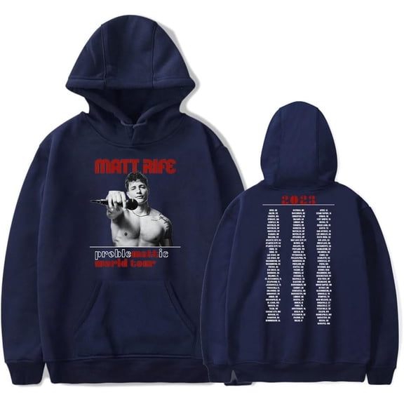 Matt Rife Hoodies ProbleMATTic World Tour Casual Hip Hop Streetwear Pullovers Sweatshirt Clothing