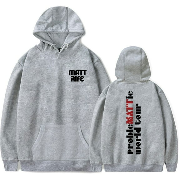 Matt Rife Hoodies Pullover Hooded Sweatshirt probleMATTic Tour Kangaroo Highway Pocket Hoodie