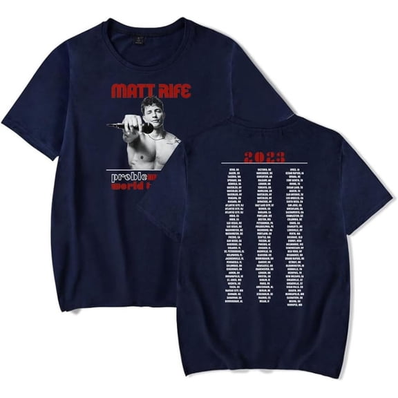 Matt Rife ProbleMATTic World Tour Short Sleeve T-shirt Merch Unisex Fashion Crew Neck Top