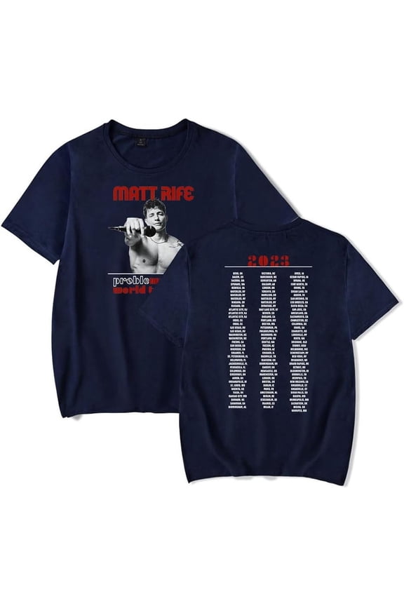 Matt Rife ProbleMATTic World Tour T-Shirt Casual Streetwear Stylish Hip Hop Tee Shirt