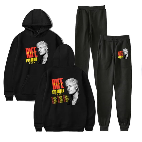 Matt Rife Stay Goladen Tour Hoodie Pants Sets Merch For Men/Women Sweatshirt Pants Two Piece Set Pullover Streetwear