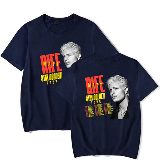 Matt Rife Stay Goladen Tour T-Shirt Merch Summer For Women/Men Unisex O-neck Short Sleeve Tshirt Cosplay Streetwear