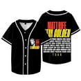 thumbnail image 1 of Matt Rife Stay Golden Tour Baseball Jacket Tee Women Men Fashion V-neck Short Sleeve T-Shirts, 1 of 6