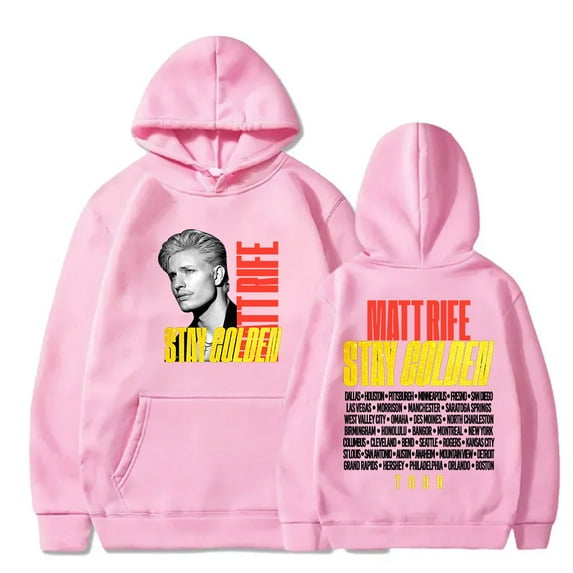 Matt Rife Stay Golden Tour Hoodies Streetwear Pullovers Women Men Fashion Long Sleeve Sweatshirts