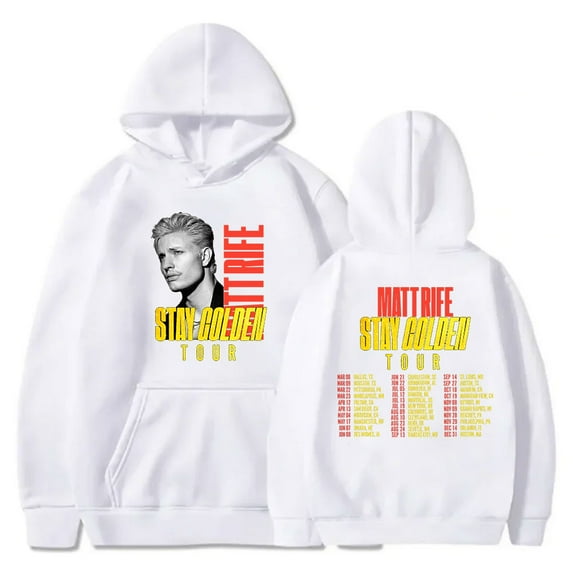 Matt Rife Stay Golden Tour Hoodies Women Men Casual Long Sleeve Sweatshirts Pullover