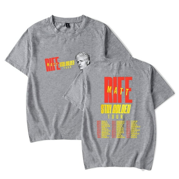 Matt Rife Stay Golden Tour Tee Unisex Short Sleeve Crewneck Fashion T-shirt