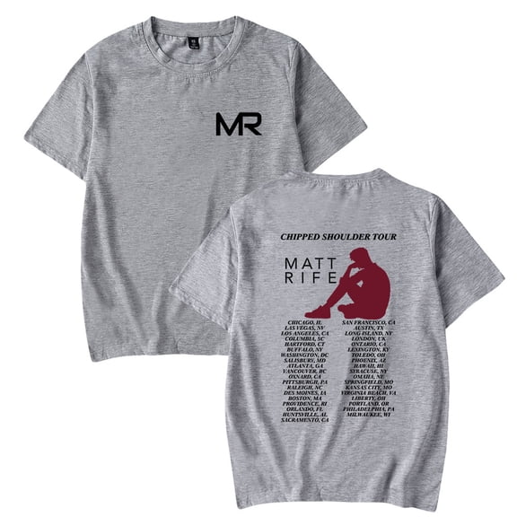 Matt Rife T-shirts 2023 Chipped Shoulder Tour Merch Print Tee Unisex Funny Short Sleeve