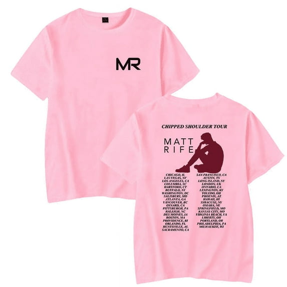 Matt Rife T-shirts 2023 Chipped Shoulder Tour Merch Print Tee Unisex Funny Short Sleeve