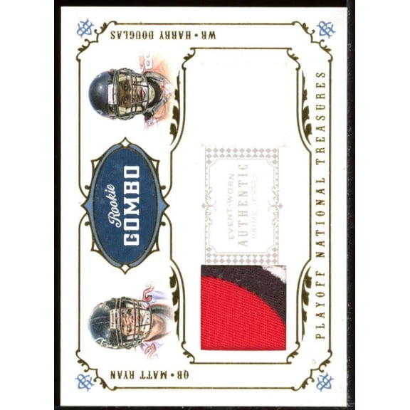 Matt Ryan/Harry Douglas 2008 Playoff National Treasures Rookie Combo Mater #31