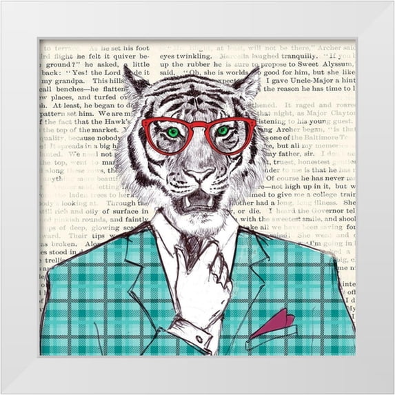Matt, Spencer 26x26 White Modern Wood Framed Museum Art Print Titled - Loverboy (detail)
