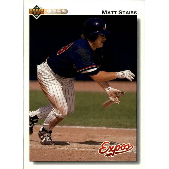 Matt Stairs 1992 Upper Deck MLB #786 Rookie Baseball Card Montreal Expos