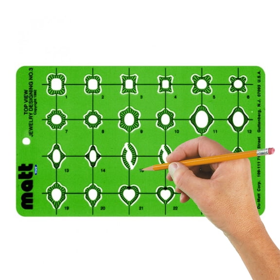 Matt Wax "Ballerina Rings" Template Design W/ 18 Unique Shapes Jewelry Casting