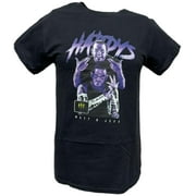 Matt and Jeff The Hardy Boyz Purple Pose Mens Black T-shirt