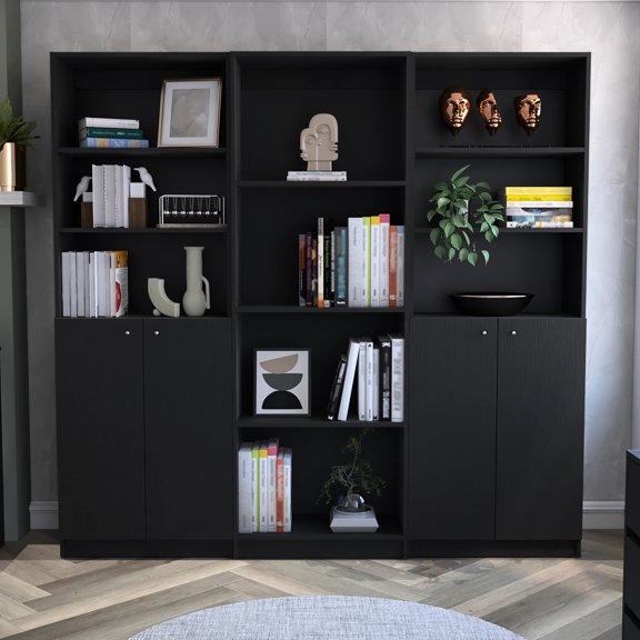 Matt gray/white, durable construction - open and concealed storage options - living area setup - long - lasting and versatile storage