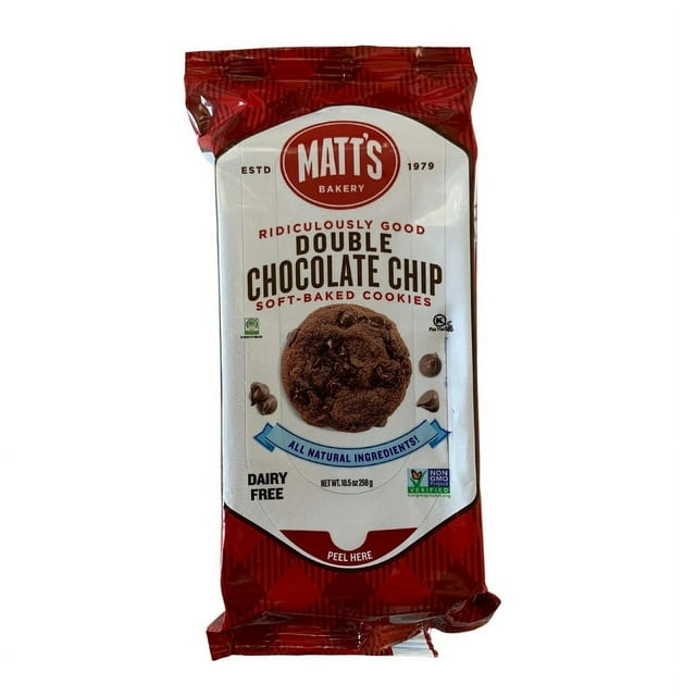 Matt's Bakery, Double Chocolate Chip Cookies, 10.5 oz