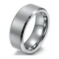thumbnail image 1 of Matte 8mm Tungsten Carbide Mens Ring Men Wedding Band Man Ring, 1 of 5