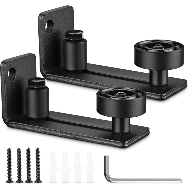 Matte Adjustable Floor Guide Wall Mount Carbon Steel POM Bottom Stay