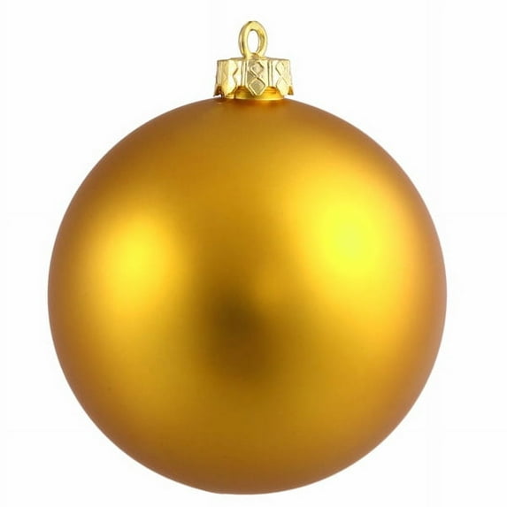 Matte Antique Gold Commercial Shatterproof Christmas Ball Ornament 6" (150mm)