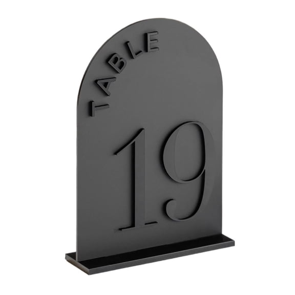 Matte Arched Wedding Table Numbers Reception Decoration Wedding Signs