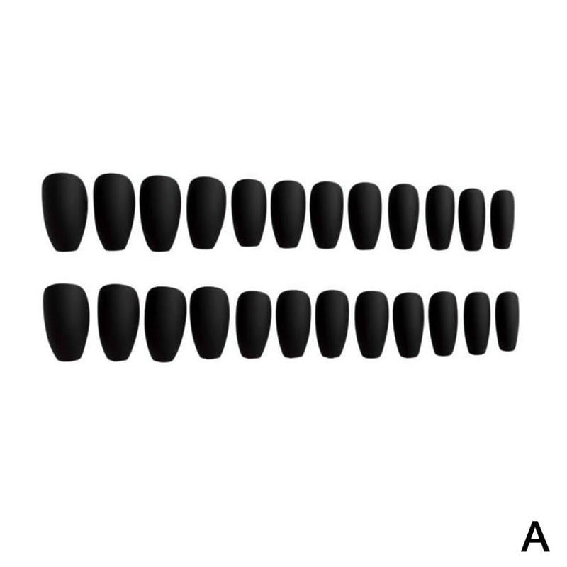 Matte Ballerina Fake Nail Tips Wearable False Nails Full Cover Artificial Coffin Acrylic Nails Diy Nail Art Tool