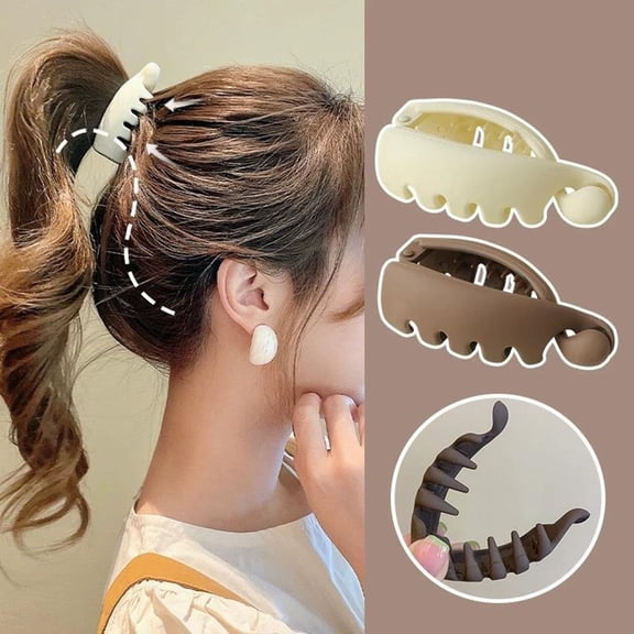 Matte Banana Hair Clips Twist Ponytail Holder Hair Claw Clips Strong Hold French Barrettes Fine Hair Jaw Clips Accessories for Women