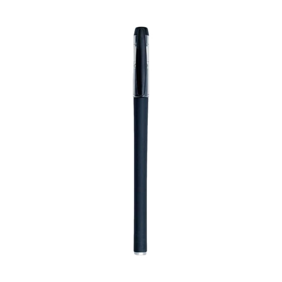 Matte Barrel 0.5mm Fine Point Gel Pen, Refillable Quick Dry Smooth Writing Neutral Pen for Student Office Journaling(Black)