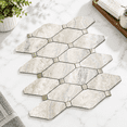 Matte Beige Mixed Metal 10-Sheet Peel and Stick Backsplash Tile ...