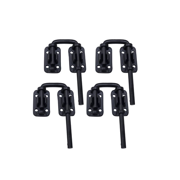 Matte Black(1-1/4") 4pack Security Door Chain & Guard